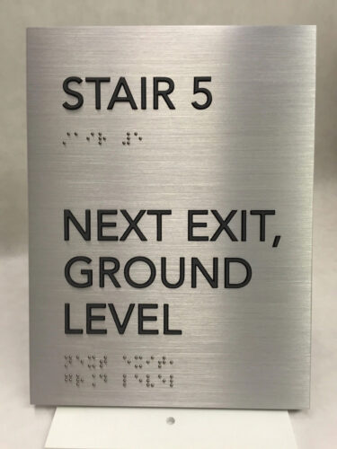 ADA Compliance: Stair 5, Next Exit, Ground Level