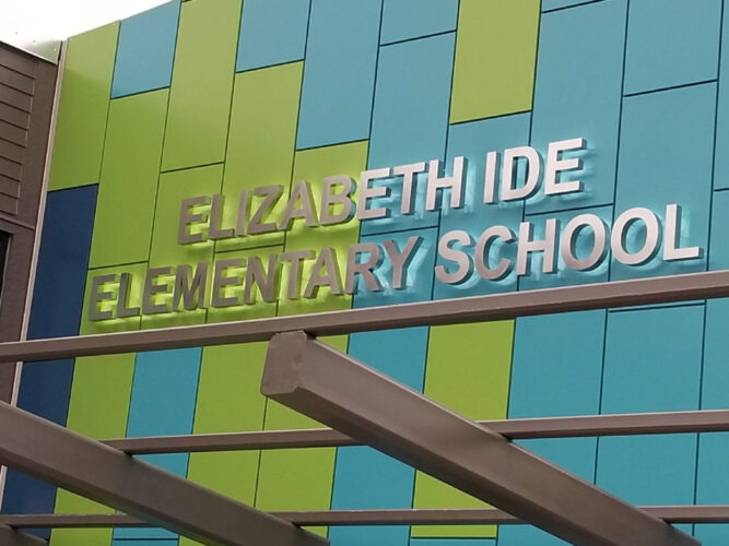 Dimensional Lettering - Elizabeth Ide Elementary School