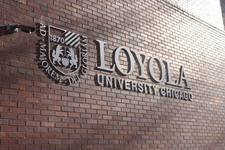 Loyola University Chicago outdoor signage