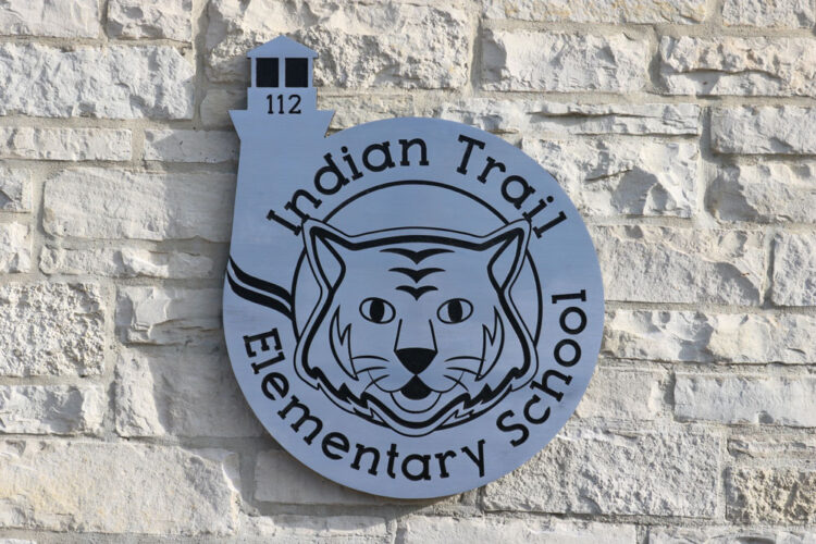 Indian Trail Elementary School exterior signage