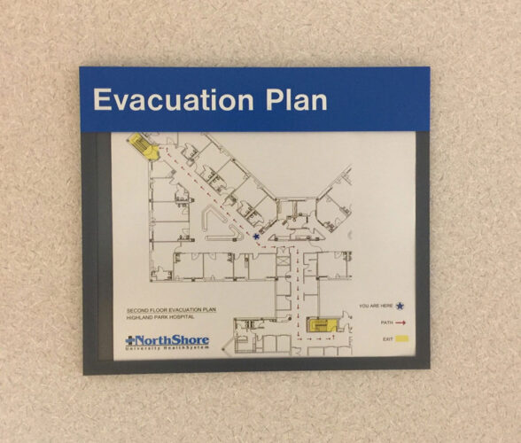 Wayfinding: NorthShore University HealthSystem Evacuation Plan